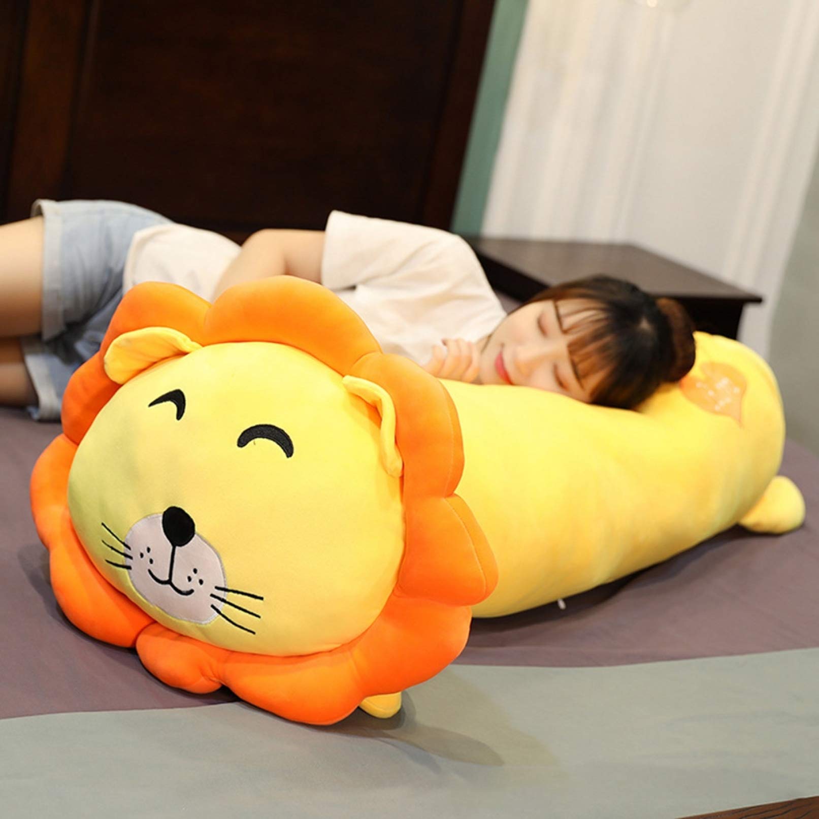 Amazon｜ライオン抱き枕 柔らかく 添い寝枕 ライオンぬいぐるみ 動物